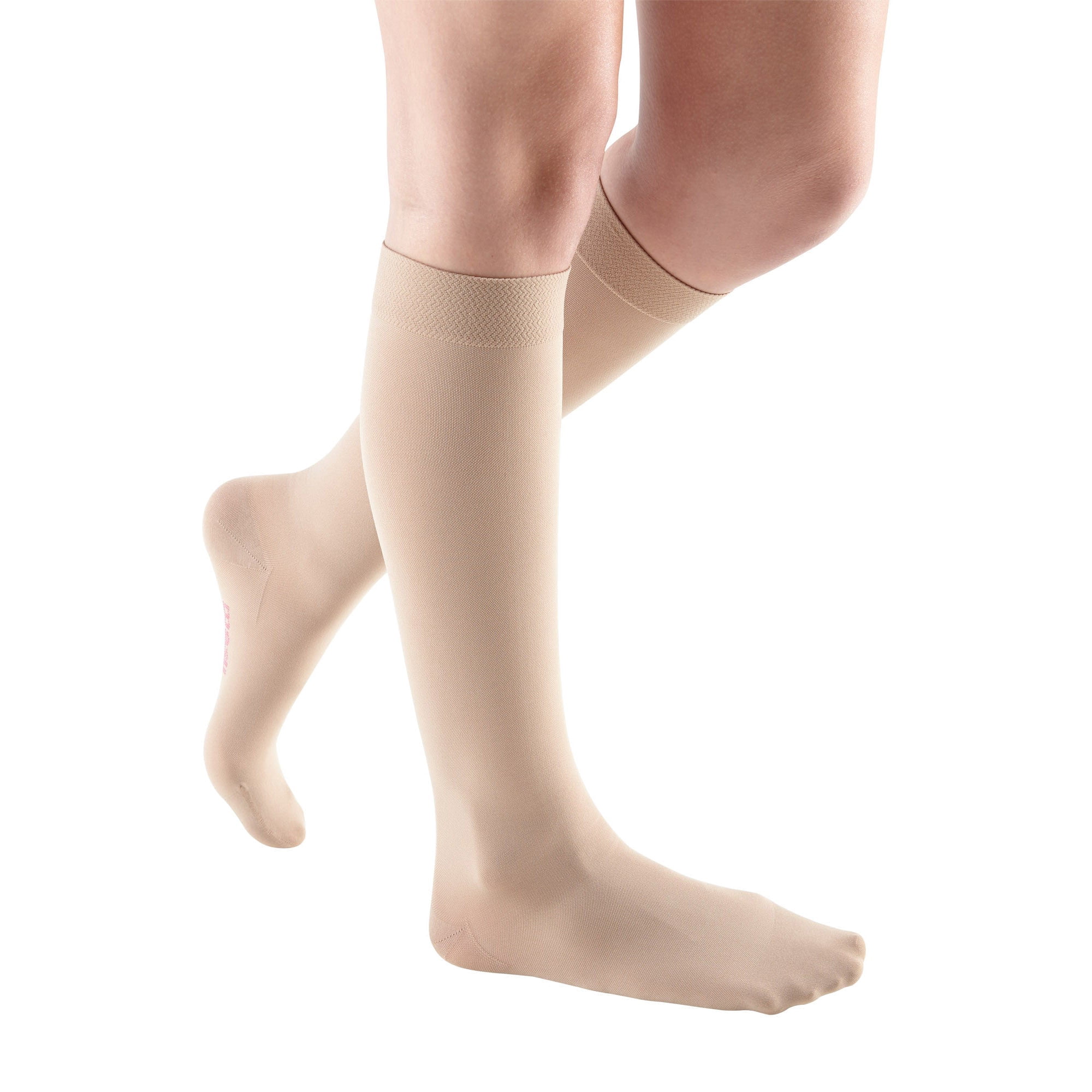 mediven comfort for Men & Women, 15-20 mmHg Calf High Closed Toe Compression Stockings, Ebony, II-Petite