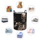 thumbnail image 4 of Fotbe Cyber Skeleton With Tattoos Cesto de Ropa con Asas, Cesto Impermeable de Gran Capacidad, Bolsa de Lavado para Dormitorio, Cesto de Ropa con Ruedas y Asas-Medium, 4 of 6