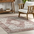 thumbnail image 5 of nuLOOM April Traditional Medallion Machine Washable Area Rug, 5' x 8', Blush, 5 of 9