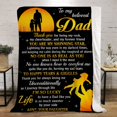 thumbnail image 1 of Fancy to My Dad from Daughter Flannel Fleece Throw Blanket 60"x50", Grateful Love Birthday Gift Throws Blankets, Happy Father's Day Present for Sofa, Super Cozy Lightweight Father Gifts Idea Style 2, 1 of 12