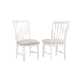 thumbnail image 4 of Vilo Home Brookhaven Parsons Dining Chair in White/Beige Linen Fabric (Set of 2), 4 of 5