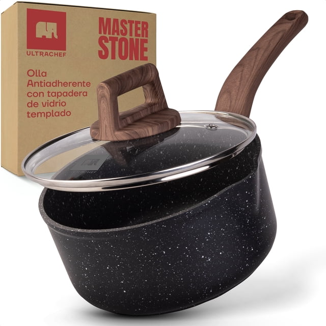 Olla de Aluminio 18 cm Ultrachef, Master Stone Gris
