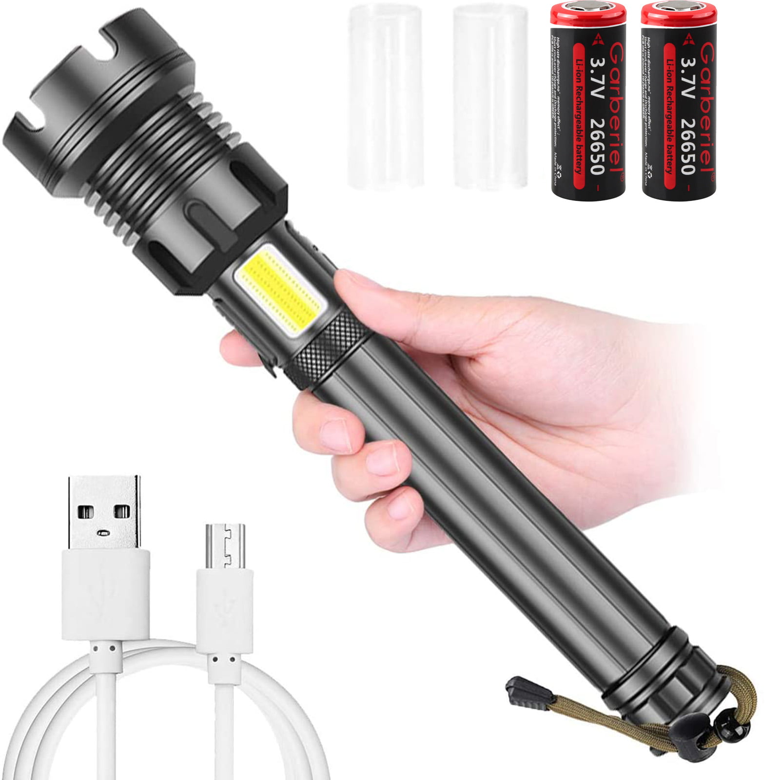 Tactical 7W 1200lm CREE Q5 LED SA3 Zoomable Mini Flashlight Torch Lamp 
