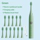 thumbnail image 3 of Cepillo de dientes eléctrico sónico para adultos, cepillo de limpieza automático, recargable, de pelo suave, resistente al agua, cepillo de dientes ultrasónico de 4 a 12 cabezales, 3 of 5