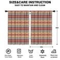 thumbnail image 2 of Blackout Kids Curtains,Red and Yellow Geometric Striped Pattern Childrens Insulated Curtains Set Of 2,Bedroom Essentials,Toddler Room Decor 42x63in(106x160cm), 2 of 5