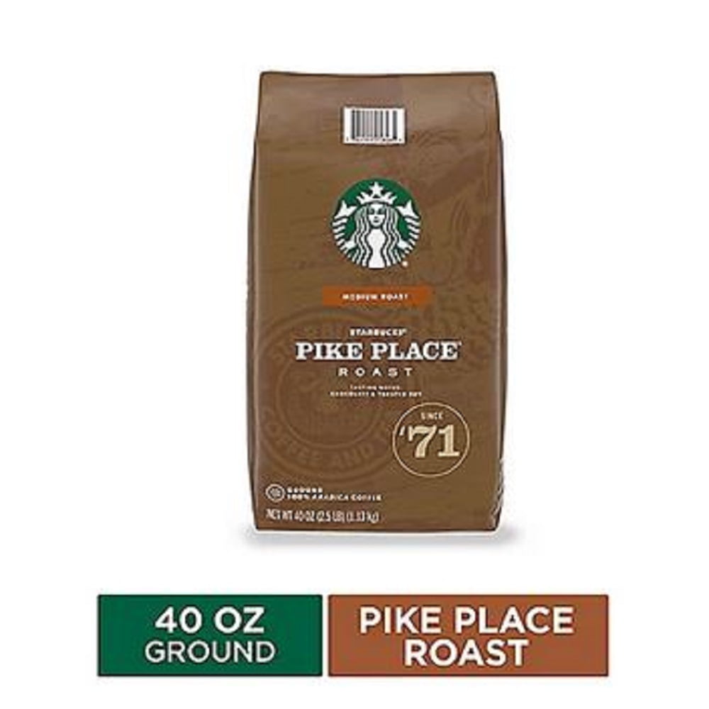 Starbucks Pike Place Medium Roast Ground Coffee (40 oz.)