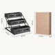 thumbnail image 3 of Bewildely Organizador de especias plegable de tres niveles. Resistente, elegante y de gran capacidad. Ideal para armarios. Almacenamiento y organización del hogar Blanco riel guía ajustable, 3 of 6