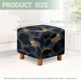 thumbnail image 3 of SCRAWLGOD Abstract Leopard Print Rectangular Ottoman Cover, Storage Ottoman Slipcover Stretch Footrest Stool Covers Breathable Furniture Protectors Spandex Jacquard Fabric, 3 of 7