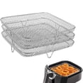 thumbnail image 1 of Rectángulo Deshidratador Soporte para rejilla Fácil limpieza Accesorios para freidora de aire Deshidratador Estante para , Parrilla para perfecl Estante para freidora de aire, 1 of 8