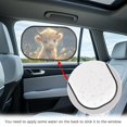 thumbnail image 3 of KUIFORTI 2 Pack Car Window Shade for Baby, Highland Cow Window Shades for Car Sun Shade for Car Window Baby, Glare and UV Rays Protection, 3 of 6