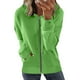 thumbnail image 1 of Sudadera con capucha y manga larga para mujer, estilo casual, con cremallera, abertura frontal, holgada, con estampado, estilo japonés, de manga larga, 1 of 5