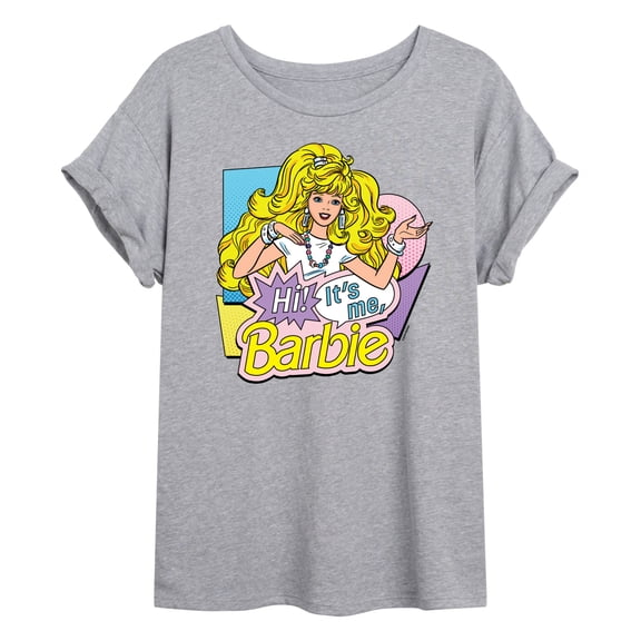Barbie - Hi Its Me - Juniors Oversized Graphic T-Shirt