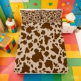 thumbnail image 5 of meiyoeat Brown Cow Print Bed Sheets For Boys,Rustic Farmhouse Full Size Sheets,4-Piece,1 Flat Sheet,1 Fitted Sheet and 2 Pillowcases, 5 of 6