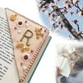 thumbnail image 1 of Lishi Customized Floral Letter Embroidered Bookmark - Unique Handmade Gift for Him, 1 of 5