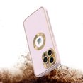 thumbnail image 2 of For iPhone 15 PRO Case PU Leather Chrome Glass Lens Cover + 2 Tempered Glass, 2 of 3