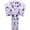 Purple, variant on Kimono Robe, Traditional Floral Print Yukata with Obi for Women, Red, 126 cm Length, 1 Set