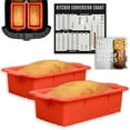 thumbnail image 1 of Air Fryer Silicone Loaf Pans for Baking, 8-inch Mini Bread Cake Pan, BPA Free by Infraovens, 1 of 6