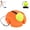 Orange, variant on Tennis Practice rebounder, Tennis Ball Bouncer with Weighted Base, Portable Tennis Training Equipment, Suitable for Adult Beginners