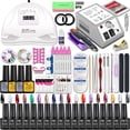thumbnail image 2 of Juego de manicura con lámpara para decoración de uñas, juego de herramientas para uñas acrílicas, con taladro, suministro profesional de uñas, 2 of 3