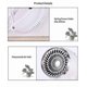 thumbnail image 4 of 1600w Wall Mounted Hair Dryer Negative Ion Electric Hairdryer With Holder Base Hair Care Quick Dry For Household Hotel Bathroom, 4 of 5