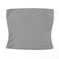 thumbnail image 3 of FRSASU Womens Strapless Tube Tops Basic Backless Sleeveless Solid Color Going Out Fashion Cute Summer Clothes Gray L(L), 3 of 9