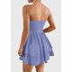 thumbnail image 2 of Vestido PRETTYGARDEN para mujer, verano 2025, sin tirantes, azul claro, 2 of 7