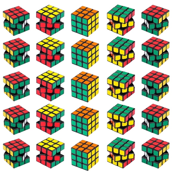 24pack 3x3x3 Mini Cube,Magic Puzzles, Puzzle Boxes,Party Puzzle Game Toys Classroom Rewards & School Prize for Students,Birthday Party Favors Easter Valentines Day Stocking Stuffers Gifts(1.18inch)