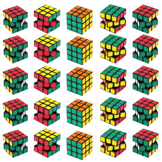 24pack 3x3x3 Mini Cube,Magic Puzzles, Puzzle Boxes,Party Puzzle Game Toys Classroom Rewards & School Prize for Students,Birthday Party Favors Easter Valentines Day Stocking Stuffers Gifts(1.18inch)