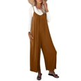 thumbnail image 1 of Mono Happy Sailed de pierna ancha para mujer, color caqui, talla S, 1 of 7