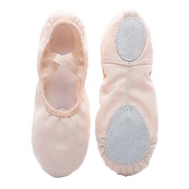1 Pair of Lightweight Dancing Shoes Lace-free Yoga Shoes Sole Gym Shoes Ballet Shoes for Kids Adults Size