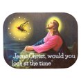 thumbnail image 1 of Reloj de pared de Jesús, decoración de pared religiosa de madera, novedad para decoración del hogar del dormitorio, 1 of 2