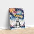 thumbnail image 3 of Happy New Year with American Shorthair Fireworks Holiday Xmas Winter 2025 Vertical Matte Canvas Poster Cat Lover Kitten Owner Gifts Wall Art Home Decor - 00025, 3 of 5