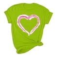 thumbnail image 4 of Diufon Chandails de la Saint-Valentin pour Femmes, Décontractés, à Manches Courtes, Col Ras du Cou, Chandails à Enfiler, Hauts Tendance Mignons, Blouse à Imprimé Graphique, 4 of 5