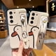 thumbnail image 2 of 3D Cute Cartoom Duck Wrist Band Holder Stand Bracket Case For Samsung Galaxy S23 Ultra S22 Ultra S21 FE S20 Plus S10 Plus S9 Plus A53 A33 A73 5G Shockproof Cover, 2 of 4