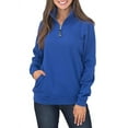 thumbnail image 1 of Womens Quarter Zip Sweatshirts Long Sleeve Pullover Sweatshirts With Pockets, 1 of 2