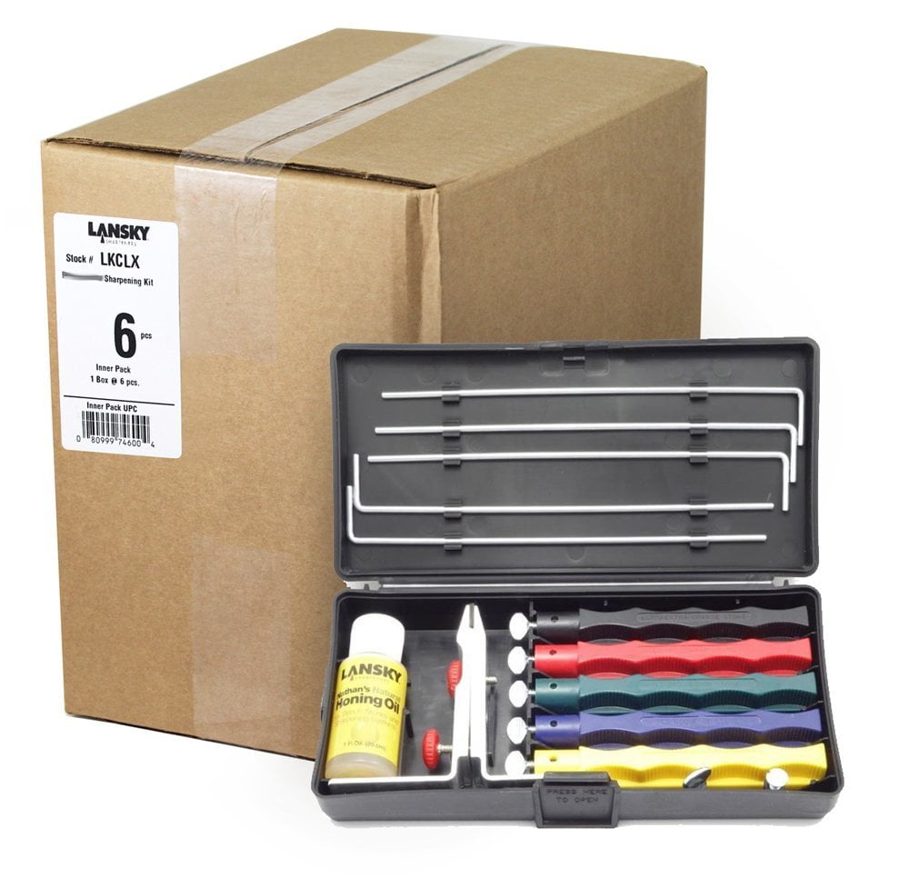 (Pack of 6) Lansky Deluxe FiveStone Sharpening System LKCLX_6