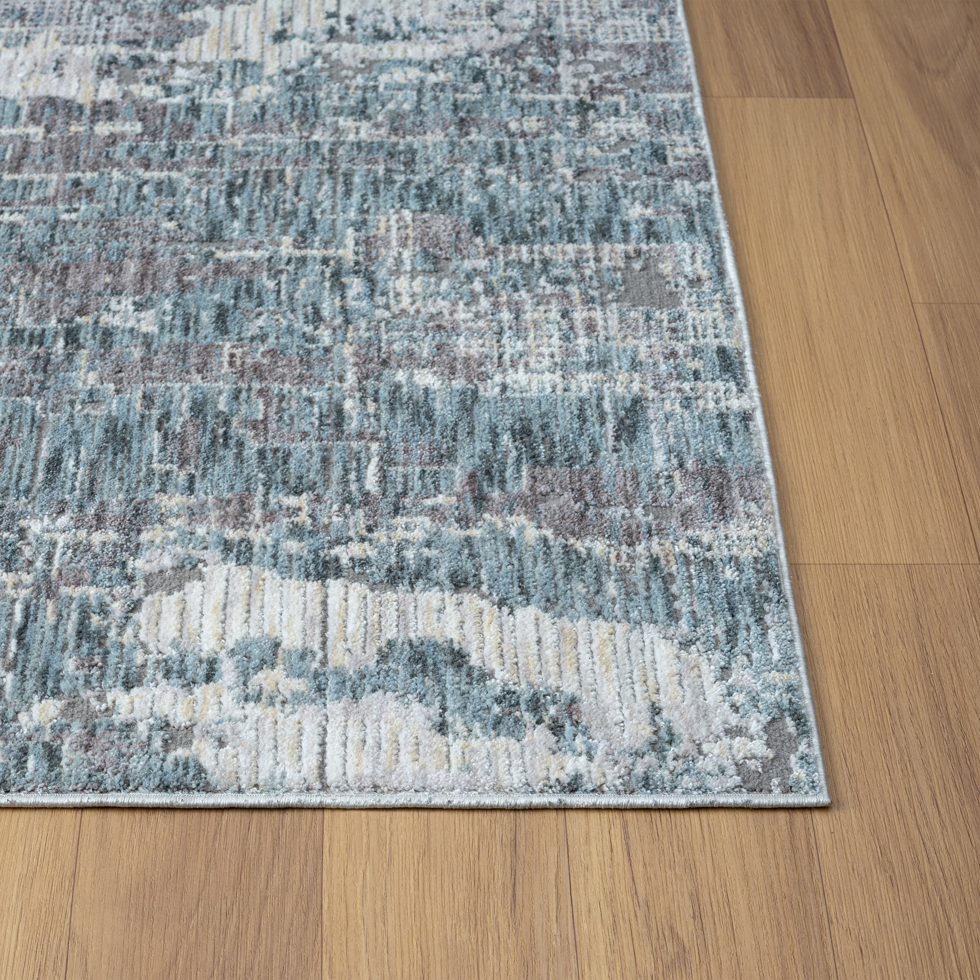 LR Home Alison Ray Abstract Indoor Polyester Area Rug, Gray/Blue, 2' x 3'