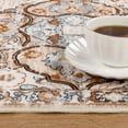 thumbnail image 2 of MeyJey Boho Kitchen Rug and Mat Set 3 Piece, Non-Slip Machine Washable Rugs for Kitchen Floor Dining/Laundry/Living Room, Cream/Orange, 2 of 14