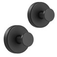 thumbnail image 3 of Ganchos con ventosa para colgar para ganchos de ducha Ducha de baño para ventanas de vidrio Espejo Azulejo Ganchos adhesivos para toallas para colgar Bola de baño Toalla para bata (Paquete de 4 negros, 3 of 5