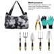 thumbnail image 3 of Herramienta de llave plegable multiusos, organizador de trabajo para pintores Oxford, bolsa colgante, destornillador, herramientas, caja de almacenamiento, coche, camuflaje gris Kearding TO000862-02, 3 of 7