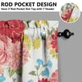 thumbnail image 3 of Kitchen Window Curtains over Sink Pioneer Small Window Treatment White Cafe Short Curtains for Bathroom Tier Drapes 27.5x39 Inch, 3 of 4