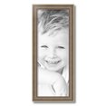 thumbnail image 2 of ArtToFrames 9" x 24" Aged White Gold Picture Frame, 9x24 inch Silver Wood Poster Frame (WOM-2036),  Pack, 2 of 7