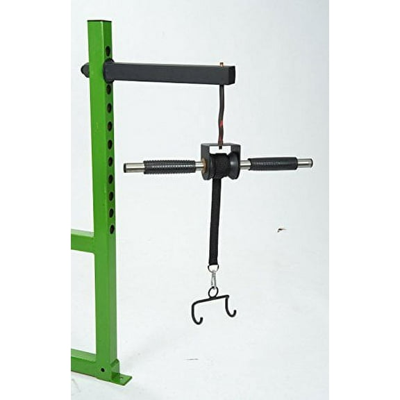 GRIP FREAK 'Slip Grips' Grip Strengthener w Power Rack Arm & Dumbbell Loading Hook