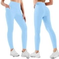 thumbnail image 2 of High Waisted Leggings For Women Plus Size Trouser Style Yoga Pants Full Length Soft Workout Leggings With Pockets, 2 of 6