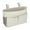 White, variant on Hanging Linen Bedside Caddy Organizer, Large Capacity Bedside Storage with Pockets for Dorm, Hospital Bed & Home Bedroom Use(Black,Regular)