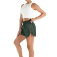 thumbnail image 3 of FOCUSNORM Solid Color Athletic Shorts Compression Underwear Lining Pockets, 3 of 4