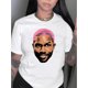thumbnail image 1 of Camiseta De Mujer Verano Activewear Camiseta Básica Para Senderismo Deportes VacacionesWomen's Fashion Geometric Print T-Shirt, Casual Round Neck Short Sleeve, Comfortable Summer Top, Knitted Polyes, 1 of 6