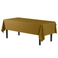 thumbnail image 6 of Exquisite 12 Pack Premium Rectangular Plastic Tablecloth Cover 54" x 108" - Gold, 6 of 7