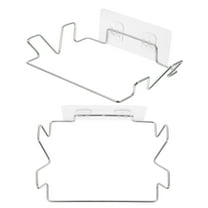 2 pcs Stainless Steel Trash Bag Holder Portable Garbage Bag Holder for Kitchen