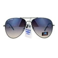 thumbnail image 2 of SA106 Airforce Mens Oversize Classic officer Metal Rim Aviator Sunglasses Gunmetal Smoke, 2 of 4